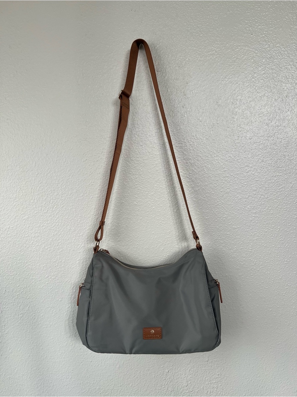 Nordace Siena Hobo Gray Crossbody Bag
